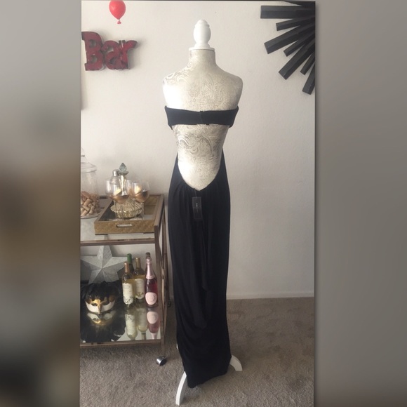 🔥 BCBGMaxazria Draped Cutout Gown 🔥 - Picture 3 of 4